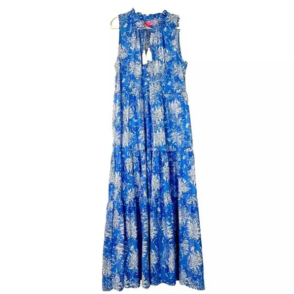 mac duggal ruffle-sleeve v-neck tiered chiffon maxi dress Mac Duggal - Ruffle Shoulder V-Neck Chiffon Gown